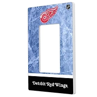 Detroit Red Wings Wordmark Single Rocker Lightswitch Plate
