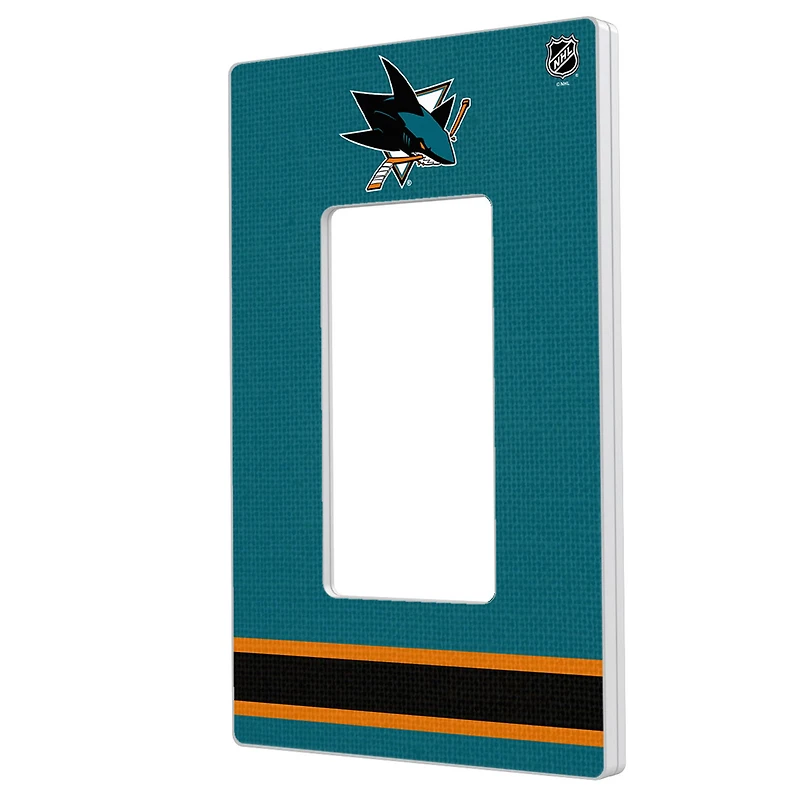 San Jose Sharks Single Rocker Lightswitch Plate