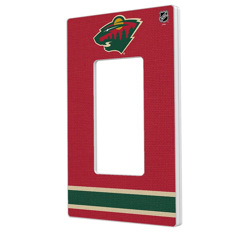 Minnesota Wild Single Rocker Lightswitch Plate