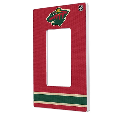 Minnesota Wild Single Rocker Lightswitch Plate