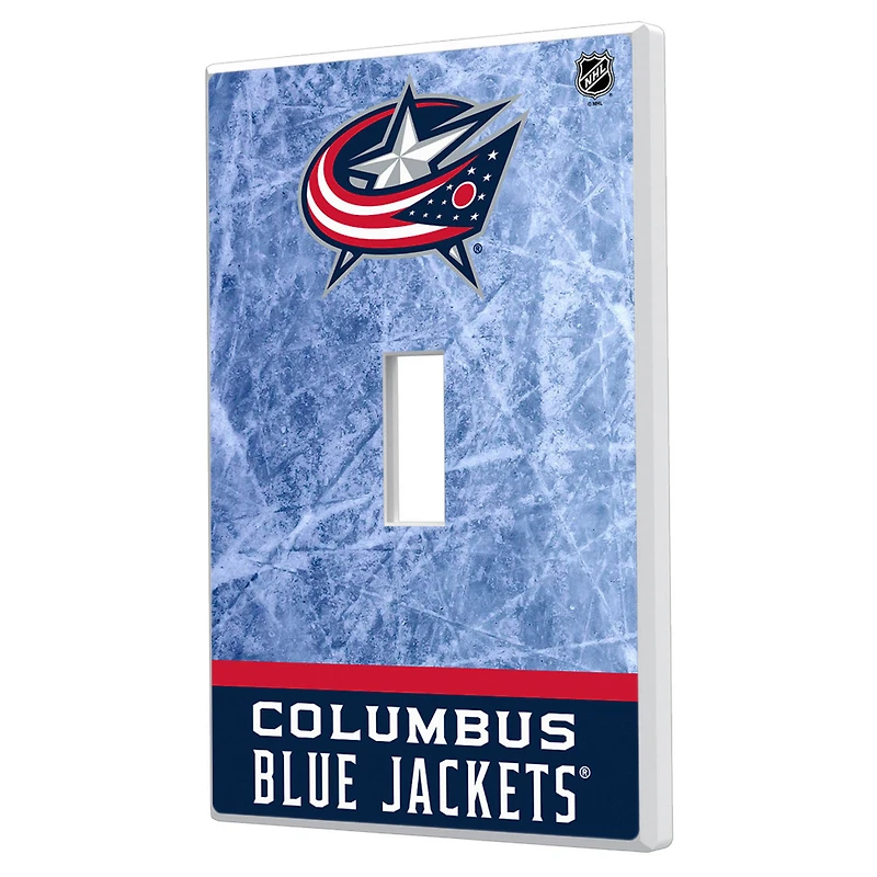 Columbus Blue Jackets Wordmark Single Toggle Lightswitch Plate