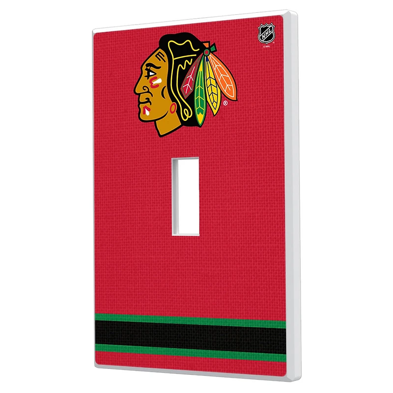Chicago Blackhawks Single Toggle Lightswitch Plate