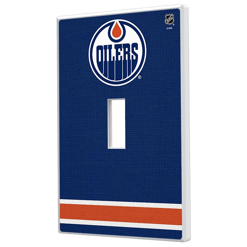 Edmonton Oilers Single Toggle Lightswitch Plate