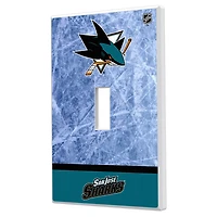 San Jose Sharks Wordmark Single Toggle Lightswitch Plate