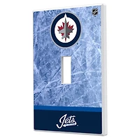 Winnipeg Jets Wordmark Single Toggle Lightswitch Plate