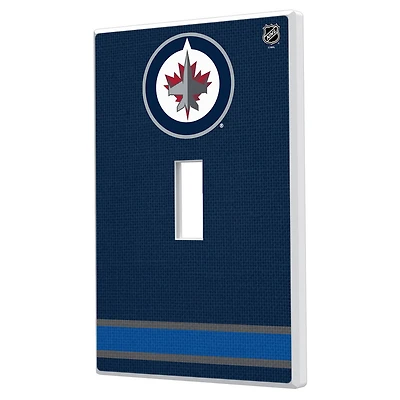 Winnipeg Jets Single Toggle Lightswitch Plate