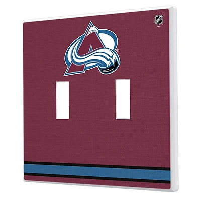Colorado Avalanche Double Toggle Lightswitch Plate