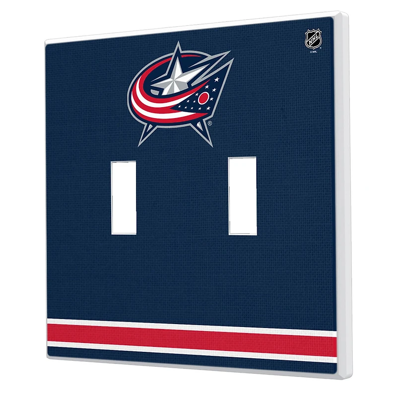 Columbus Blue Jackets Double Toggle Lightswitch Plate