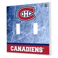 Montreal Canadiens Wordmark Double Toggle Lightswitch Plate