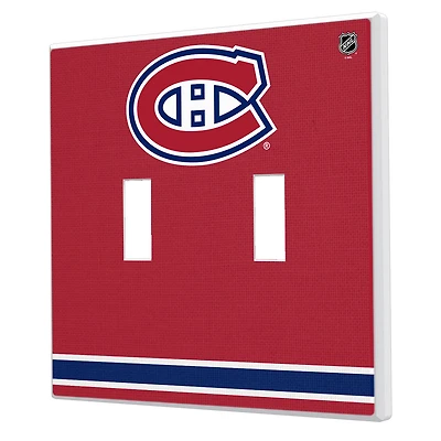 Montreal Canadiens Double Toggle Lightswitch Plate