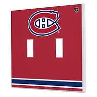 Montreal Canadiens Double Toggle Lightswitch Plate