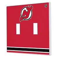 New Jersey Devils Double Toggle Lightswitch Plate