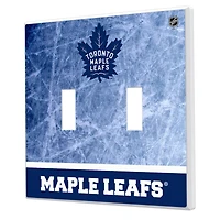 Toronto Maple Leafs Wordmark Double Toggle Lightswitch Plate