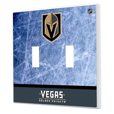 Vegas Golden Knights Wordmark Double Toggle Lightswitch Plate