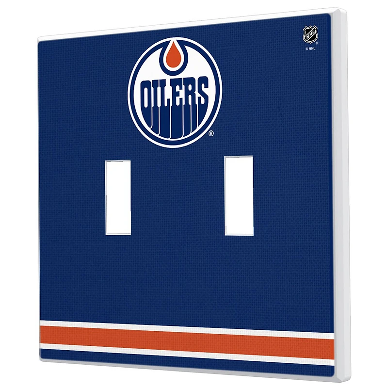 Edmonton Oilers Double Toggle Lightswitch Plate