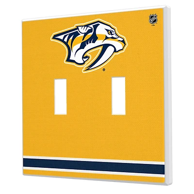 Nashville Predators Double Toggle Lightswitch Plate
