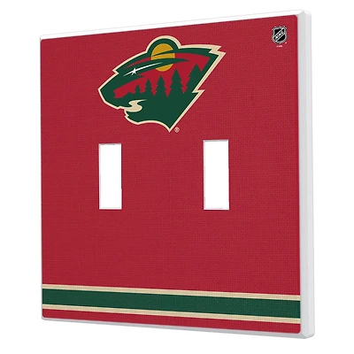 Minnesota Wild Double Toggle Lightswitch Plate