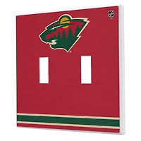 Minnesota Wild Double Toggle Lightswitch Plate