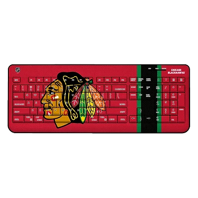 Chicago Blackhawks Stripe Wireless Keyboard