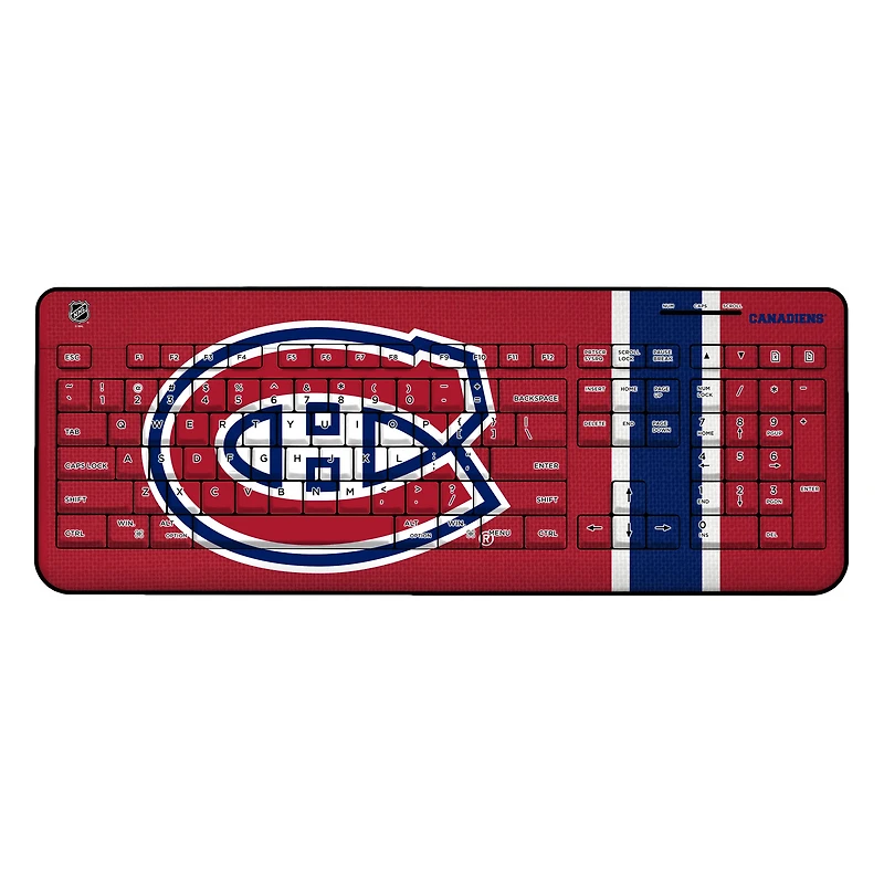 Montreal Canadiens Stripe Wireless Keyboard