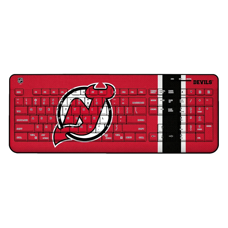 New Jersey Devils Stripe Wireless Keyboard