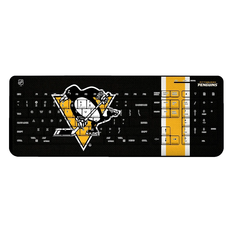 Pittsburgh Penguins Stripe Wireless Keyboard