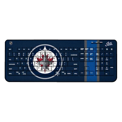 Winnipeg Jets Stripe Wireless Keyboard
