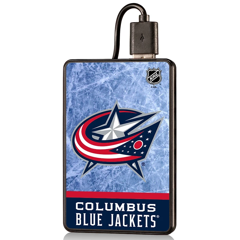 Columbus Blue Jackets Wordmark Credit Card Power Bank