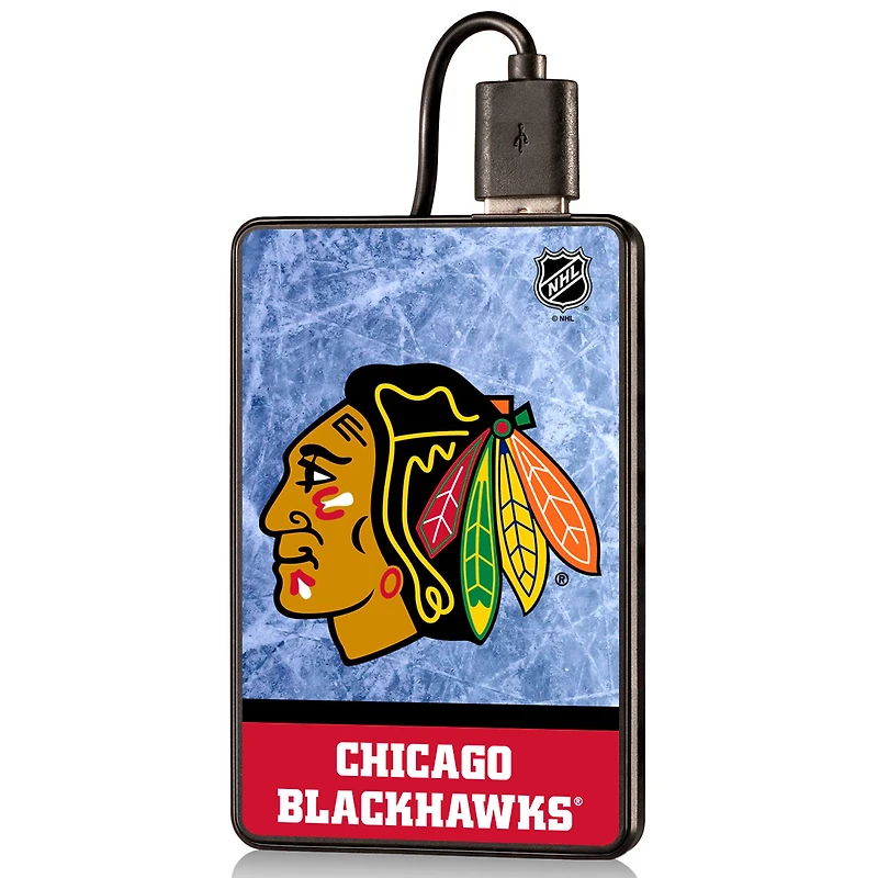 Chicago Blackhawks Wordmark Credit Card Power Bank