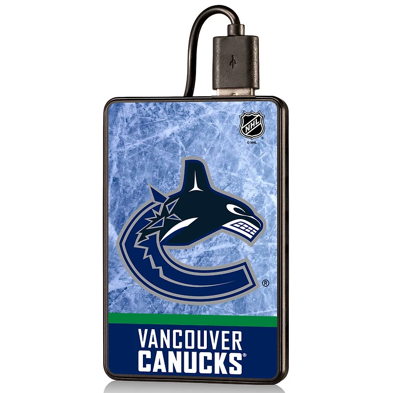 Vancouver Canucks Wordmark Credit Card Power Bank