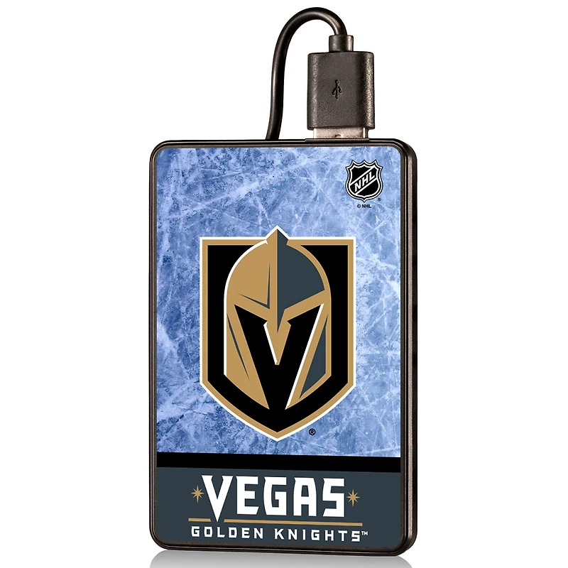 Vegas Golden Knights Wordmark Credit Card Power Bank
