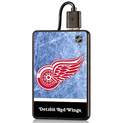 Detroit Red Wings Wordmark Credit Card Power Bank