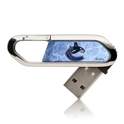 Vancouver Canucks Ice Flood Clip USB Flash Drive