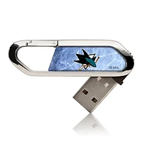 San Jose Sharks Ice Flood Clip USB Flash Drive