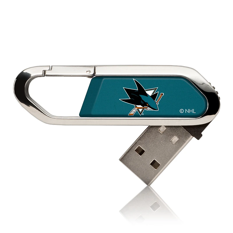 San Jose Sharks Clip USB Flash Drive