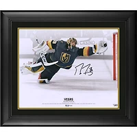 Marc-Andre Fleury Vegas Golden Knights Framed Autographed 16" x 20" Diving Save Photograph