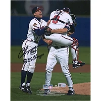 Chipper Jones Atlanta Braves Autographed 8" x 10" 1995 World Series Celebration Photograph with "95 WS Champs" Inscription