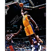 Shaquille O'Neal Los Angeles Lakers Autographed 16" x 20" Dunk vs. Houston Rockets Photograph