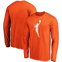 Men's Fanatics Orange WNBA Primary Logo Long Sleeve T-Shirt