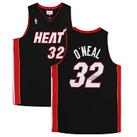 Shaquille O'Neal Miami Heat Autographed Black 2005-06 Mitchell & Ness Swingman Jersey