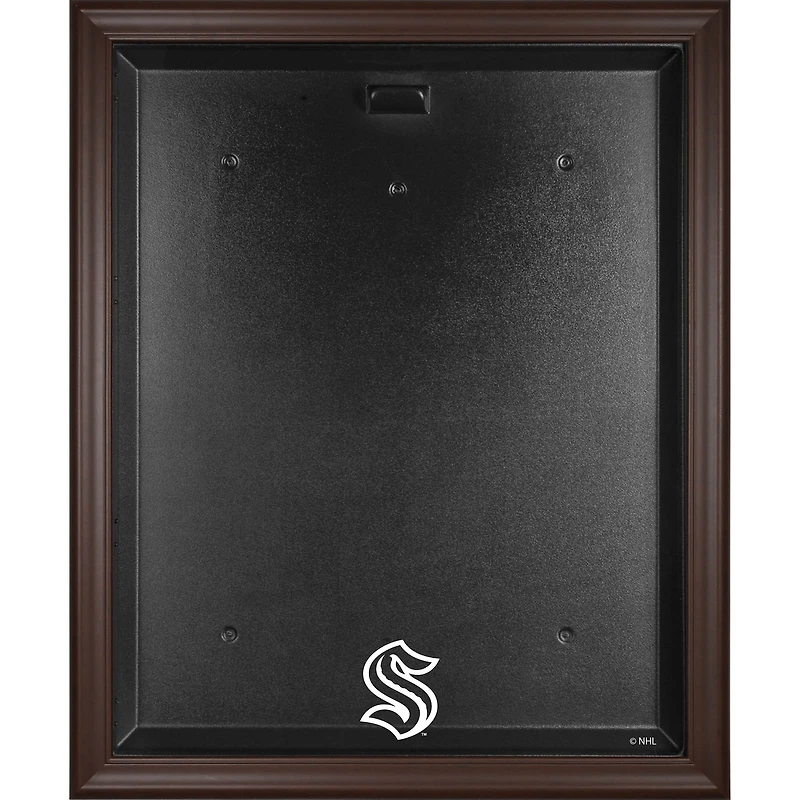 Seattle Kraken Brown Framed Logo Jersey Display Case
