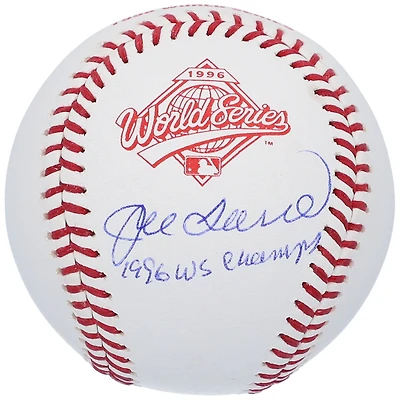 Joe Torre New York Yankees Autographed 1996 World Series Logo Baseball with "1996 WS Champs" Inscription