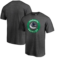 Men's Heather Gray Vancouver Canucks #WeSkateFor T-Shirt