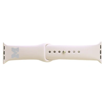 Women's White Michigan Wolverines 42/44mm Apple Watch Band