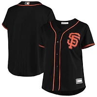 Women's Black San Francisco Giants Plus Size Sanitized Replica Team Jersey