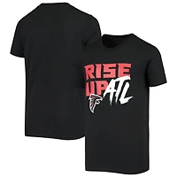 Youth Black Atlanta Falcons Rise Up T-Shirt