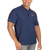 Men's Antigua Navy Milwaukee Brewers Big & Tall Legacy Pique Polo