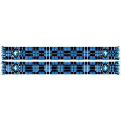 Blue Charlotte FC Tartan Knit Scarf