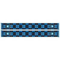 Blue Charlotte FC Tartan Knit Scarf