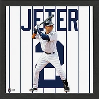 Highland Mint Derek Jeter New York Yankees 13'' x 13'' Impact Jersey Framed Photo
